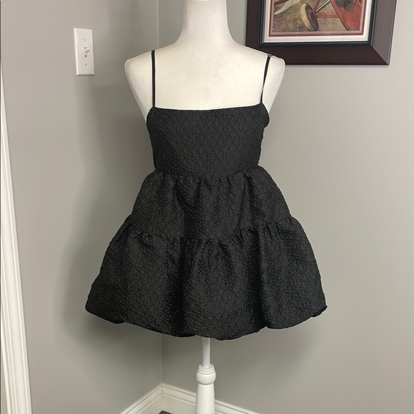 Anthropologie x Aureta Floral Bubble Hem Mini Dress NEW NWT XS Petite Formal - Picture 1 of 7